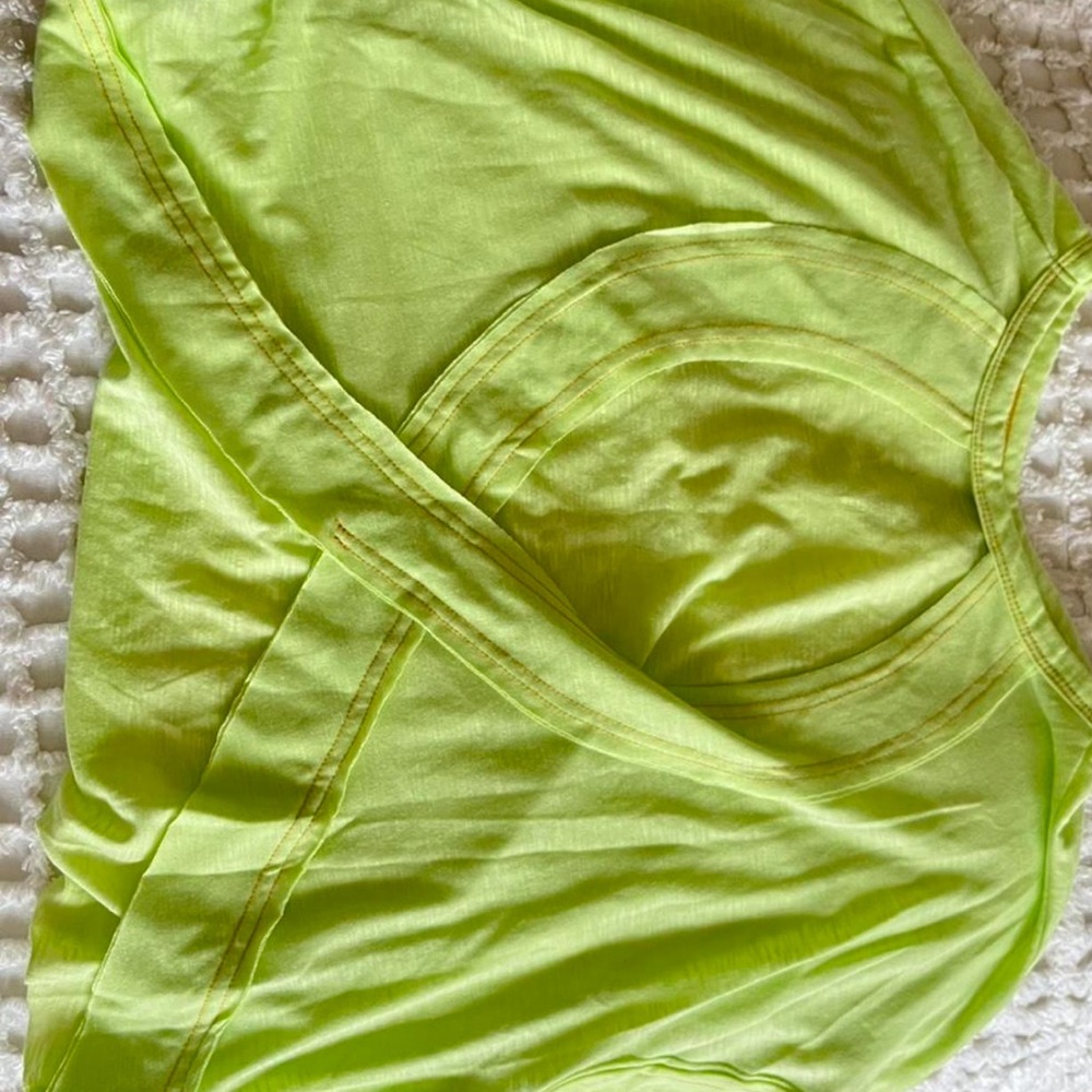 Lime green workout tank- medium